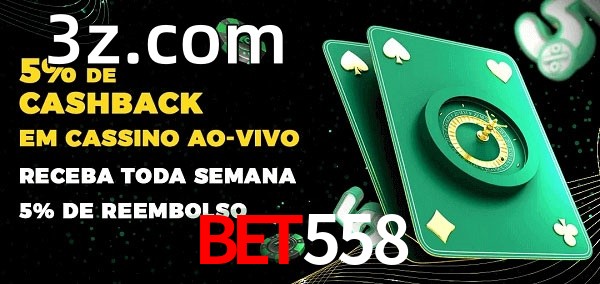Promoções do cassino ao Vivo BET558
